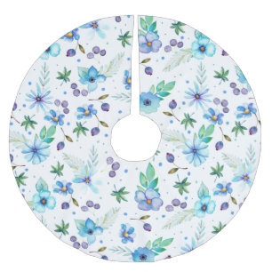 Jupon De Sapin En Polyester Brossé Rose bleue