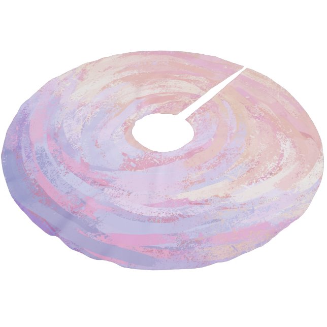 Jupon De Sapin En Polyester Brossé Rose et puant (Angle)