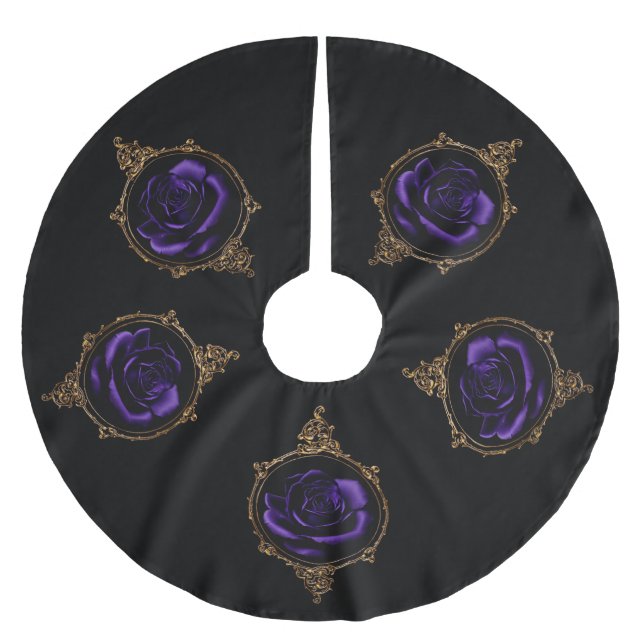 Jupon De Sapin En Polyester Brossé Rose Goth Purple (Devant)