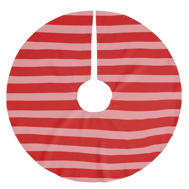 Jupon De Sapin En Polyester Brossé Rose Rouge  (Devant)