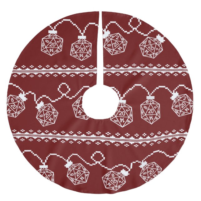 Jupon De Sapin En Polyester Brossé RPG Lights rouge | Imaginaire Tabletop Retro Gamer (Devant)