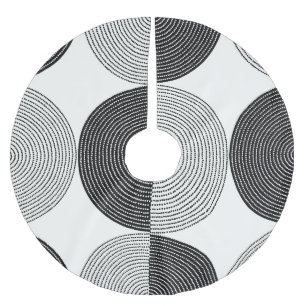 Jupon De Sapin En Polyester Brossé Semicules géométriques : motif simple.