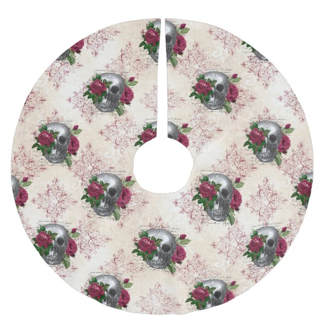 Jupon De Sapin En Polyester Brossé Série Visage Gothique Design 16  (Devant)