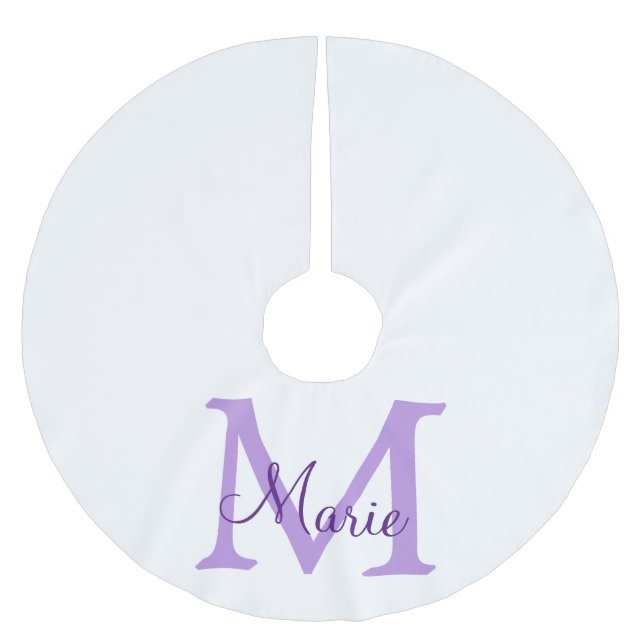 Jupon De Sapin En Polyester Brossé simple minimal add name monogram pink red   throw  (Devant)
