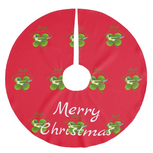 Jupon De Sapin En Polyester Brossé Sirène irlandaise Saint Thunder_Cove (Devant)