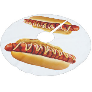 Jupon De Sapin En Polyester Brossé SlipperyJoe's hot dog ambiance estivale BBQ niché 