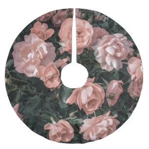 Jupon De Sapin En Polyester Brossé Soft Pastel Rose Garden