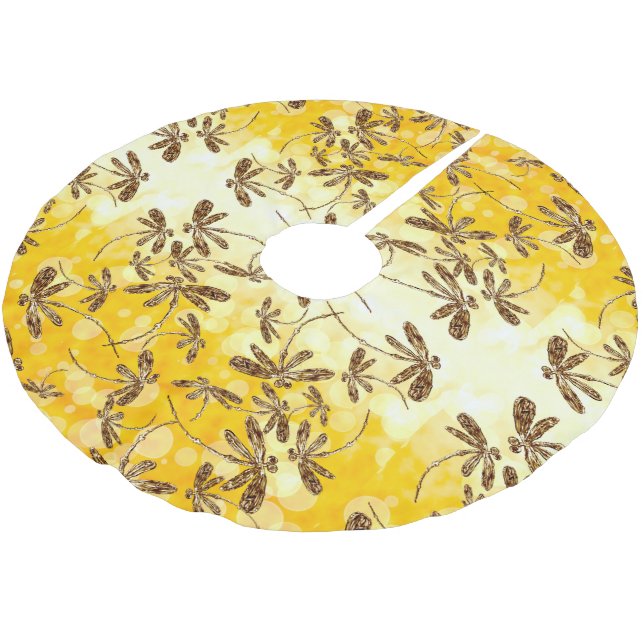 Jupon De Sapin En Polyester Brossé Soleil de libellule (Angle)