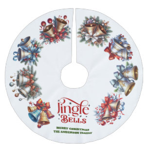 Jupon De Sapin En Polyester Brossé Sonnez les cloches