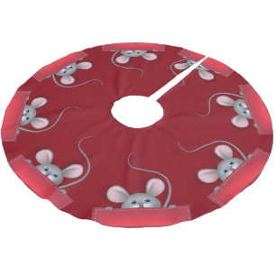 Jupon De Sapin En Polyester Brossé Souris en poche