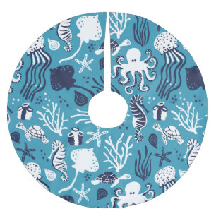 Jupon De Sapin En Polyester Brossé Sous la mer