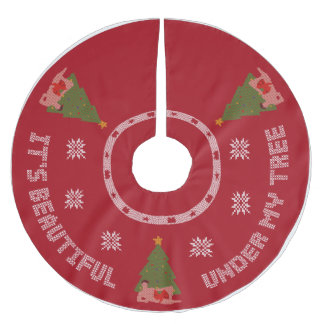 Jupon De Sapin En Polyester Brossé Sous ma jupe d'arbre