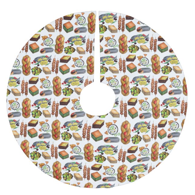 Jupon De Sapin En Polyester Brossé Spanakopita Moussaka Baklava (Devant)