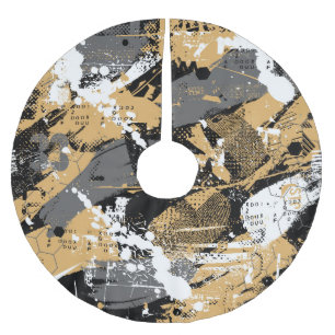Jupon De Sapin En Polyester Brossé Sport Abstrait, style graffiti