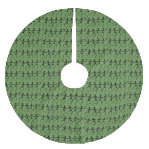 Jupon De Sapin En Polyester Brossé Squelettes Halloween Thunder_Cove de danse