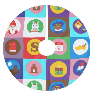 Jupon De Sapin En Polyester Brossé st nicholas Zwarte Piet