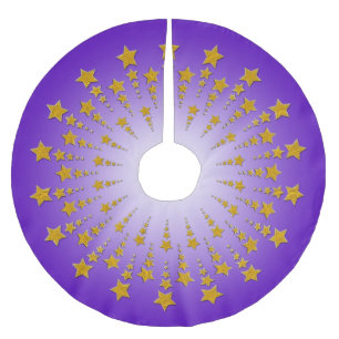 Jupon De Sapin En Polyester Brossé Star Circle or I + votre backgr. & idées