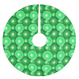 Jupon De Sapin En Polyester Brossé Starburds et pingwheel, vert pin foncé