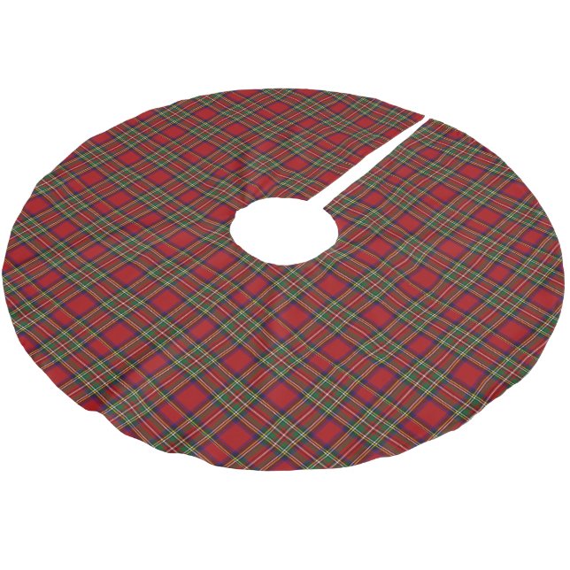 Jupon De Sapin En Polyester Brossé Stewart Royal Tartan Grand Clan écossais Plaid (Angle)