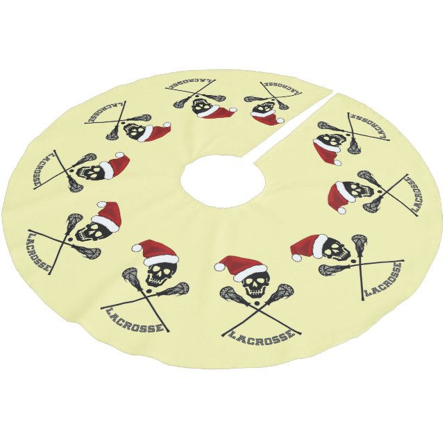 Jupon De Sapin En Polyester Brossé Sticks de crosse Noël (Angle)