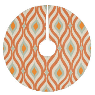Jupon De Sapin En Polyester Brossé Style années 60 rétro Motif sans couture