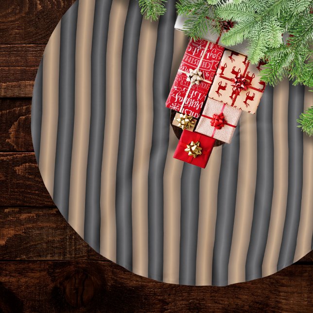 Jupon De Sapin En Polyester Brossé Style moderne Grillades Brown grillées avec profon (Créateur téléchargé)