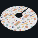 Jupon De Sapin En Polyester Brossé Sunny Beach Fun Motif<br><div class="desc">Découvrez ce motif mignon avec un motif de plage amusant.</div>