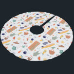 Jupon De Sapin En Polyester Brossé Sunny Beach Fun Motif<br><div class="desc">Découvrez ce motif mignon avec un motif de plage amusant.</div>