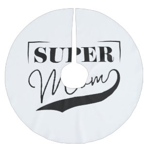 Jupon De Sapin En Polyester Brossé Super Maman