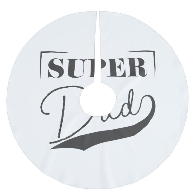 Jupon De Sapin En Polyester Brossé Super papa (Devant)