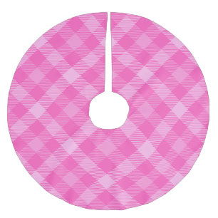 Jupon De Sapin En Polyester Brossé Sweet Cottage Purple et Rose Noël