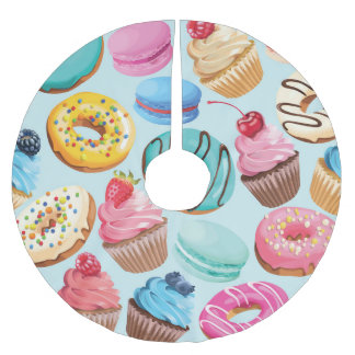 Jupon De Sapin En Polyester Brossé Sweet Sweet Sweets : Motif de Delight.