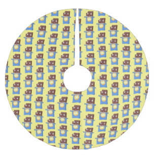 Jupon De Sapin En Polyester Brossé Sympa chocolat chocolat bonbon bar personnage de d