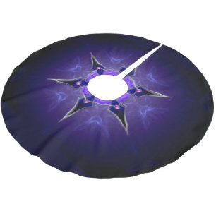 Jupon De Sapin En Polyester Brossé Tapis de Noël à l'étoile froide
