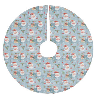 Jupon De Sapin En Polyester Brossé Tapis de Noël en forme d'arbre