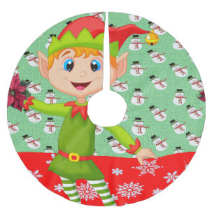 Jupon De Sapin En Polyester Brossé Tapis de sapin de Noël