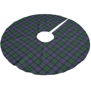 Jupon De Sapin En Polyester Brossé Tartan Black Watch, Carreaux