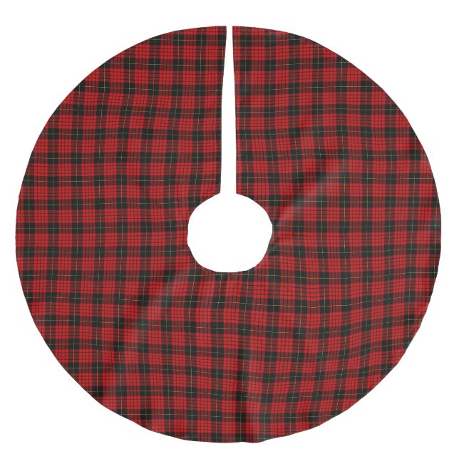 Jupon De Sapin En Polyester Brossé Tartan Clan MacQueen (Devant)