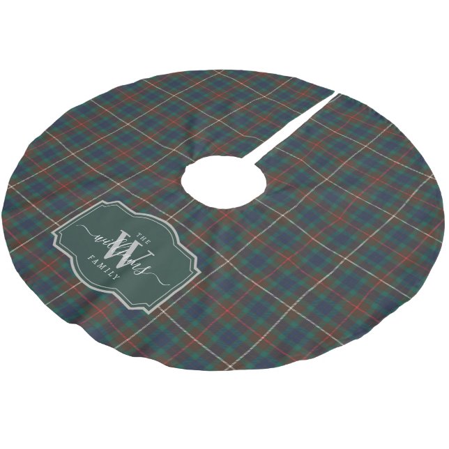 Jupon De Sapin En Polyester Brossé Tartan de chasse Fraser Plaid Clan Écossais (Angle)