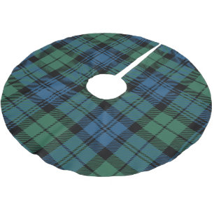 Jupon De Sapin En Polyester Brossé Tartan de Noël classique à carreaux Clan Campbell