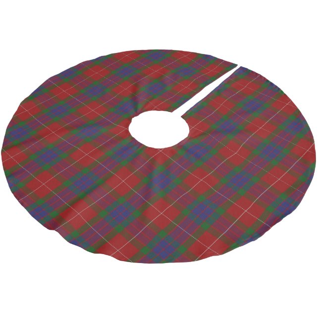 Jupon De Sapin En Polyester Brossé Tartan écossais de Fraser de clan (Angle)