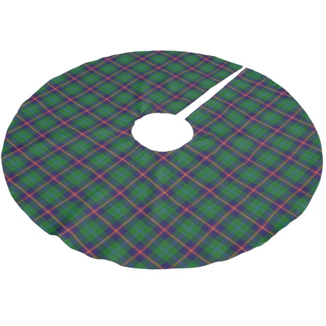 Jupon De Sapin En Polyester Brossé Tartan écossais de jeunes de clan (Angle)