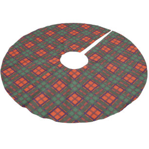 Jupon De Sapin En Polyester Brossé Tartan écossais de kilt de plaid de clan de
