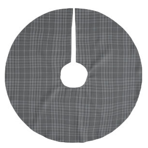 Jupon De Sapin En Polyester Brossé Tartan gris universel