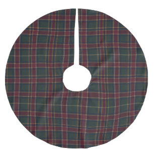 Jupon De Sapin En Polyester Brossé Tartan Heritage Bourgogne Vert Marine