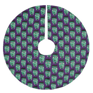Jupon De Sapin En Polyester Brossé Tête de monstre de Frankenstein