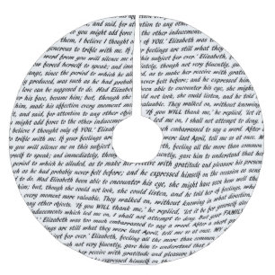 Jupon De Sapin En Polyester Brossé Texte de fierté et de préjudice