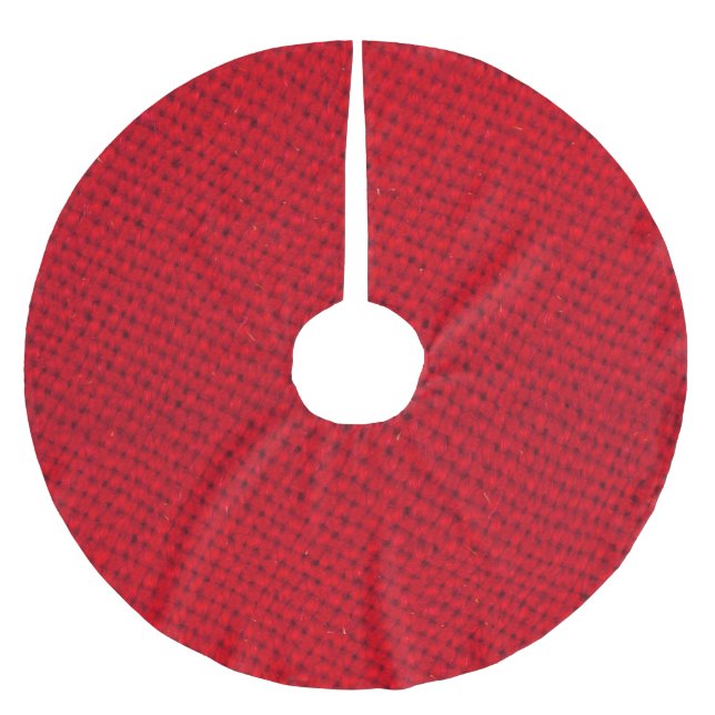 Jupon De Sapin En Polyester Brossé Texture dynamique de tissu rouge (Devant)