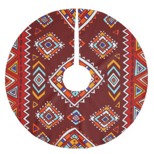Jupon De Sapin En Polyester Brossé Texture traditionnelle tribale, ethnique sans cout