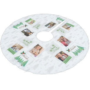 Jupon De Sapin En Polyester Brossé Timbres Postaux Anciens 8 Photos de Famille